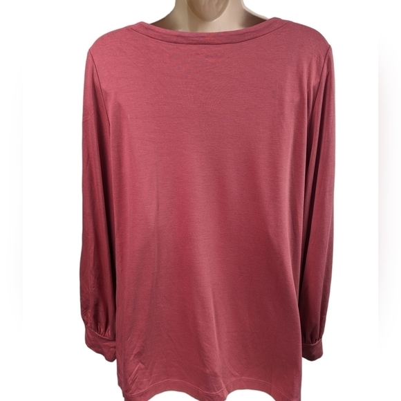 Loft Cold Shoulder Long Sleeve Top Sz XL - Picture 2 of 11